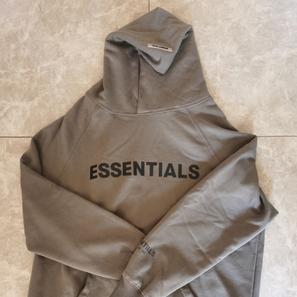 Fear Of God Essentials Hoodie Grey Medium